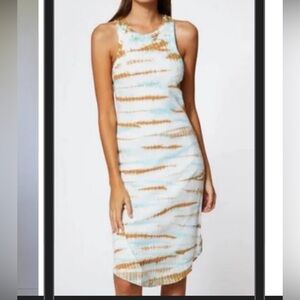 Young Broke & Fabulous Tie Dye Ribbed Tank Dress